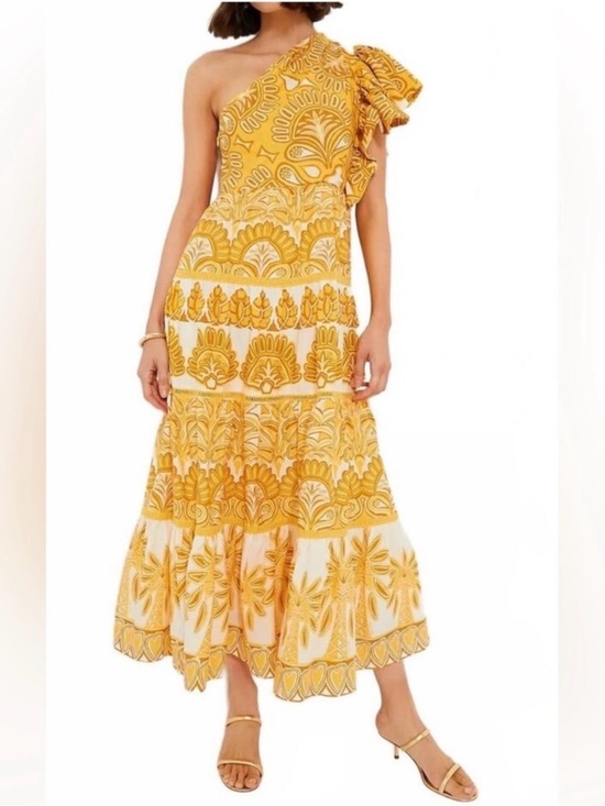 FARM Rio Dresses & Skirts - Farm Rio Ainika Tapestry One-Shoulder Maxi Dress Size XSMALL